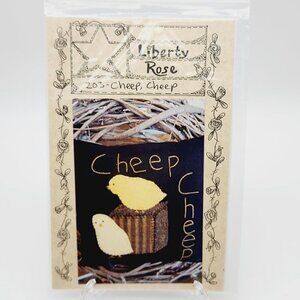 Liberty Rose Cheep Cheep Baby Bird Chicks Pillow Sewing Pattern 12" x 12"
